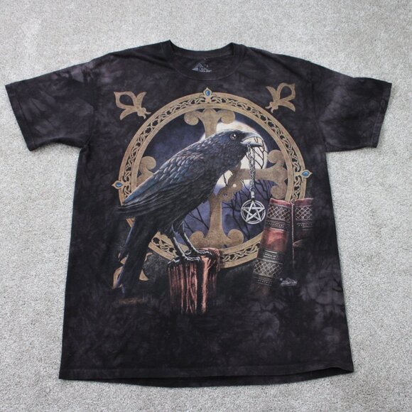 The Mountain Other - The Mountain Raven Shirt Mens Large Brown 100% Cotton Short Sleeve Pullover